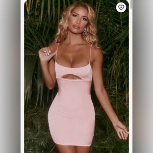 Oh Polly Never Forget Embelleshed Cut Out Mini Dress